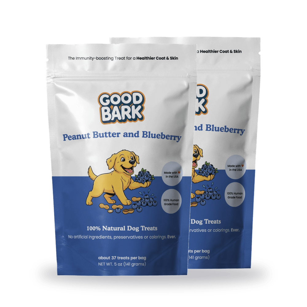 Peanut Butter and Blueberry Treats - Good Bark